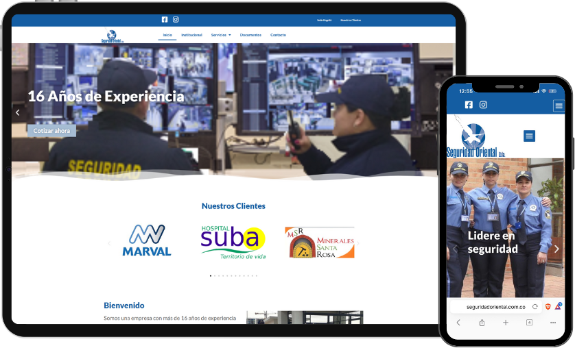 Responsive Web Seguridad Oriental